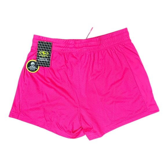New Athletic Works Size M Womens Dri-Works Recycled Pink Mesh Shorts - Picture 3 of 8